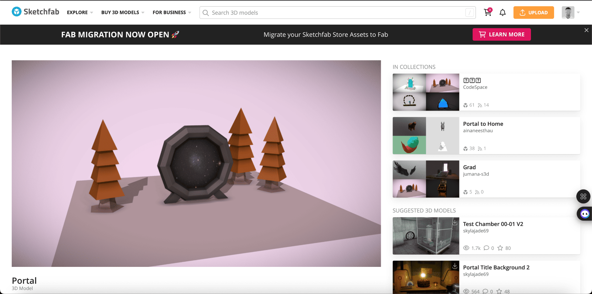 3D assets imported to video environment