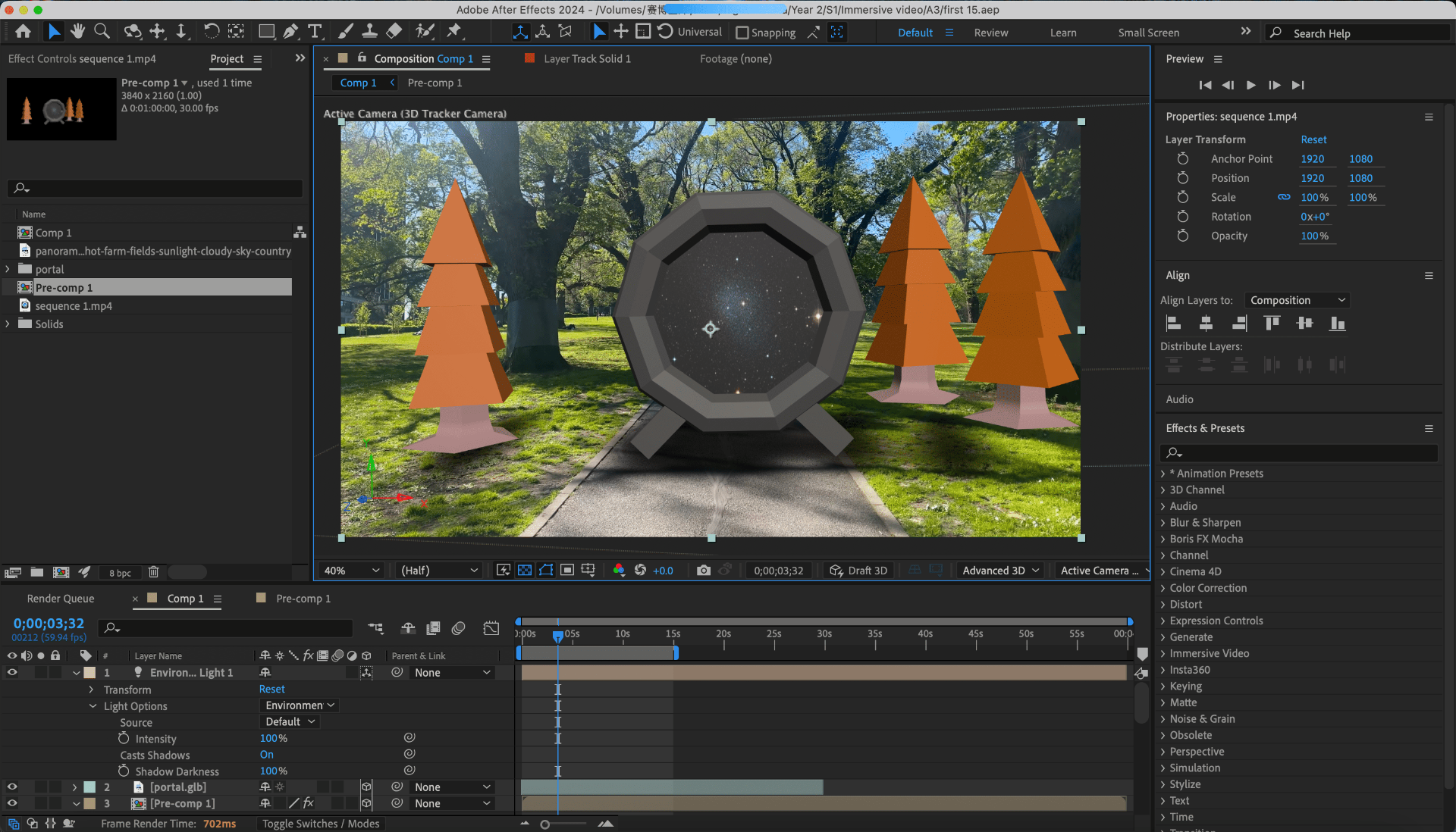 Editing of 3D assets in After Effects
